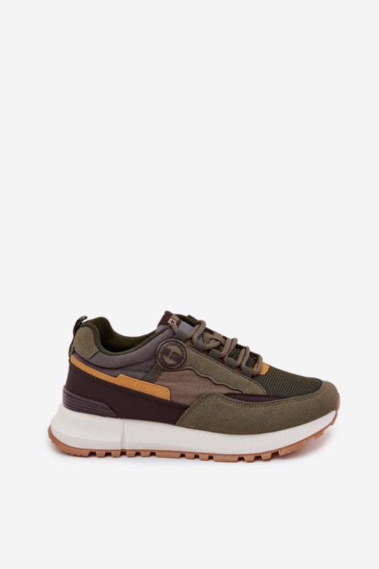 Pánské Sportovní Boty Sneakers Big Star RR174280 HI-POLY SYSTEM Tmavě Zelené