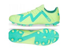 Pánské fotbalové kopačky FG/AG 107187 03 Neon zelená s&nbsp;modrou - Puma