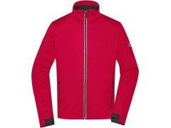 Daiber JN 1126 Pánská 3-vrstvá sportovní softshell bunda 02.1126 light red/black