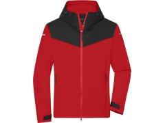 Daiber JN 1180 Pánská outdoorová softshellová bunda 02.1180 light red/black/light red