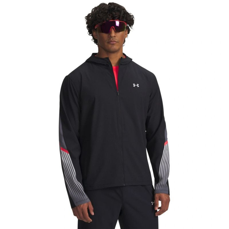 Pánská běžecká bunda Under Armour UA Velociti Storm Hooded Under Armour 6005900-001 - Pro muže pro muže bundy a&nbsp;vesty