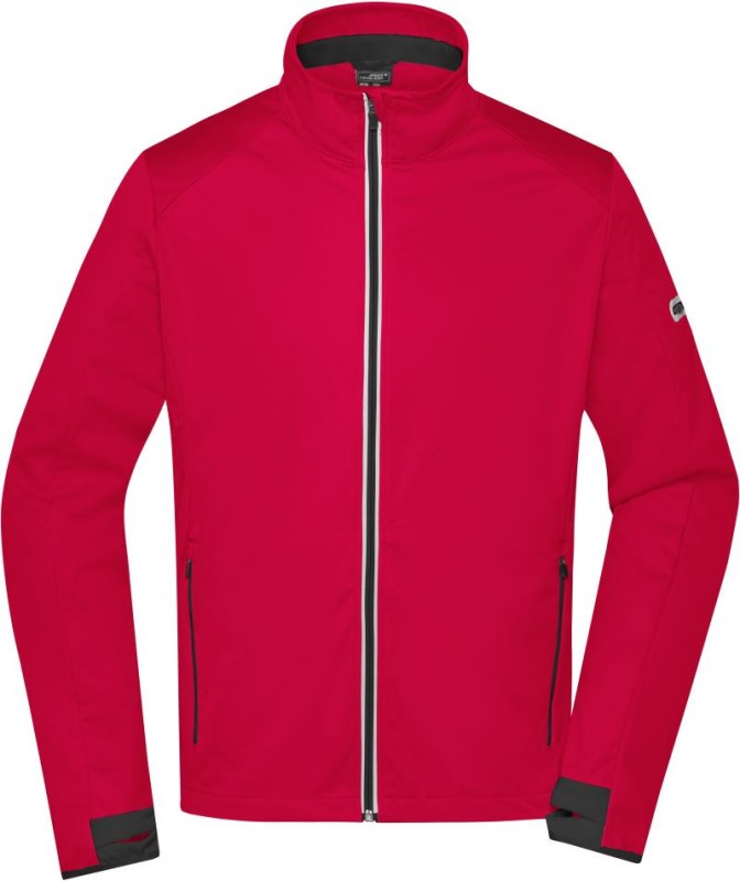 Daiber JN 1126 Pánská 3-vrstvá sportovní softshell bunda 02.1126 light red/black