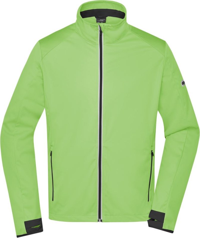 Daiber JN 1126 Pánská 3-vrstvá sportovní softshell bunda 02.1126 bright green/black - Pro muže pro muže bundy a&nbsp;vesty