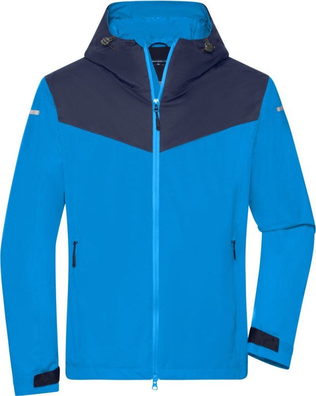 Daiber JN 1180 Pánská outdoorová softshellová bunda 02.1180 bright blue/navy/bright blue