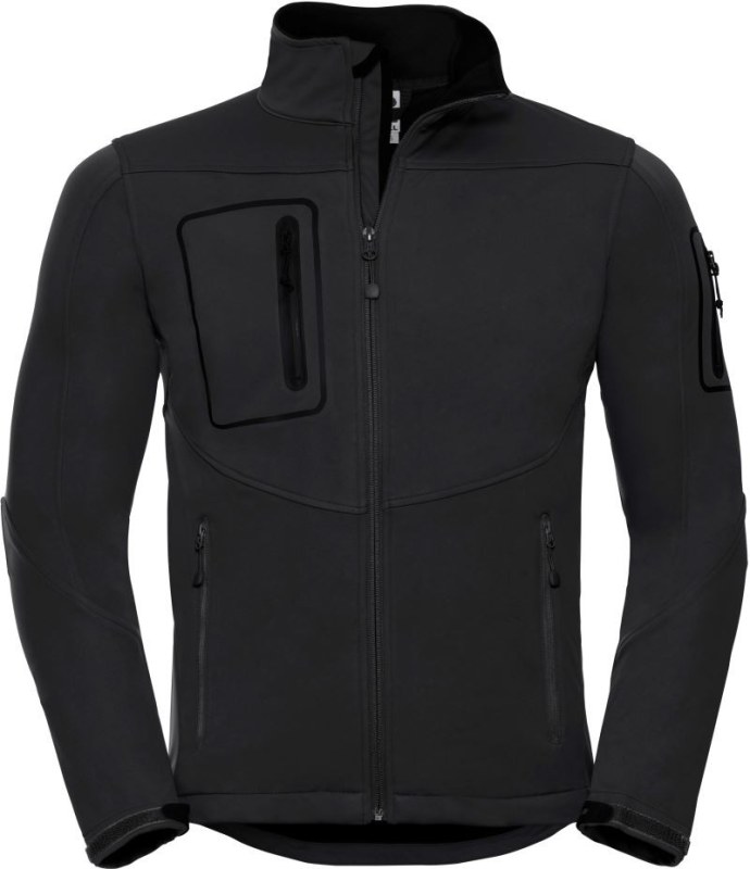 Russell Athletic 520M Pánská 3-vrstvá sportovní softshell bunda 10.520M black