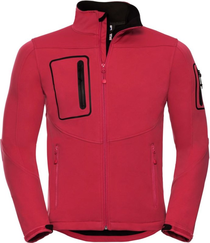 Russell Athletic 520M Pánská 3-vrstvá sportovní softshell bunda 10.520M classic red