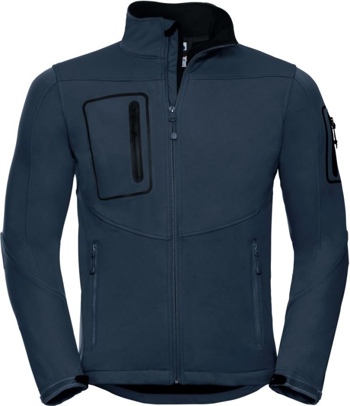 Russell Athletic 520M Pánská 3-vrstvá sportovní softshell bunda 10.520M french navy - Pro muže pro muže bundy a&nbsp;vesty