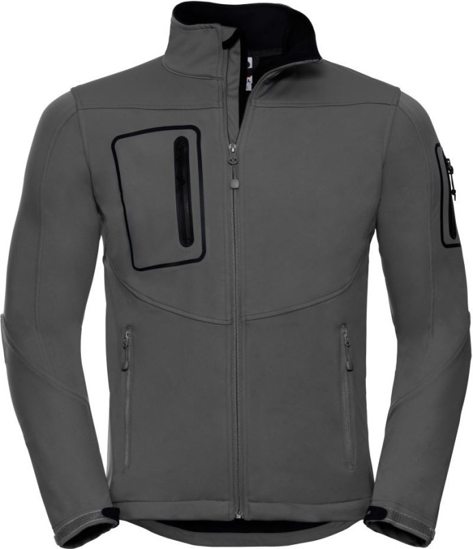 Russell Athletic 520M Pánská 3-vrstvá sportovní softshell bunda 10.520M titanium