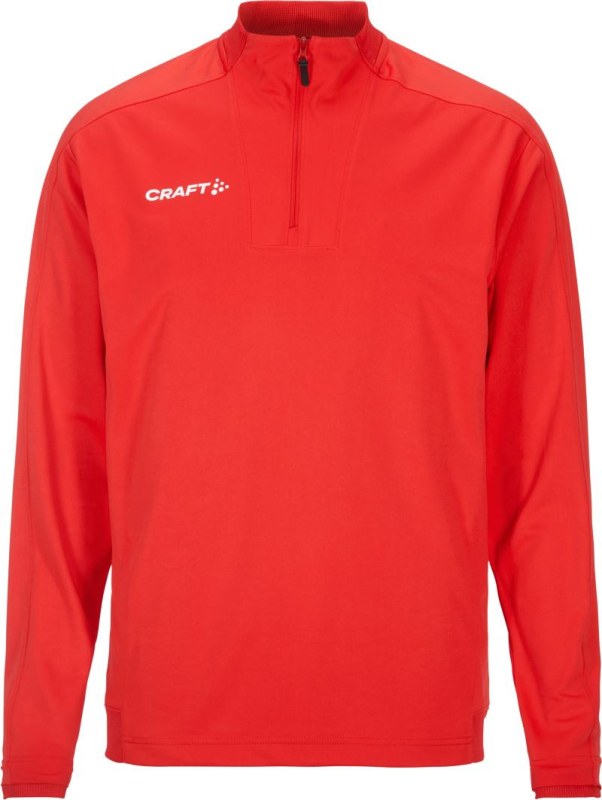 Craft Teamwear Evolve 2.0 Half Zip M Pánská tréninková bunda s&nbsp;1/4 zipem 82.4758 bright red - Pro muže pro muže bundy a&nbsp;vesty