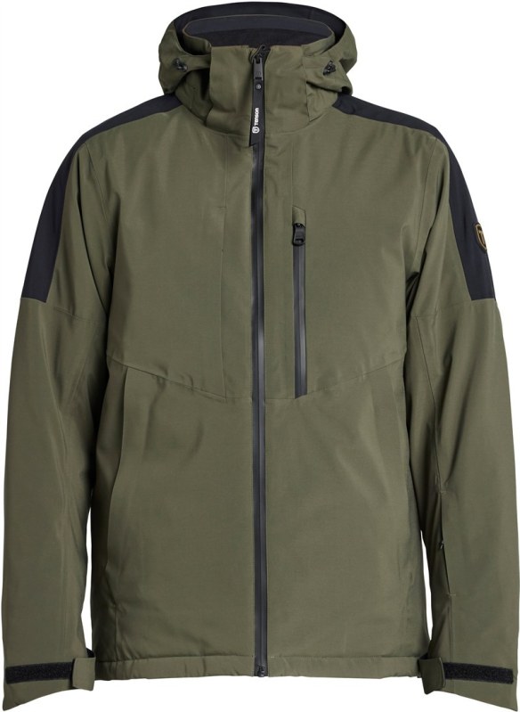 Tenson Core Ski Jacket Men Pánská lyžařská bunda s&nbsp;kapucí 84.7086 olive - Pro muže pro muže bundy a&nbsp;vesty