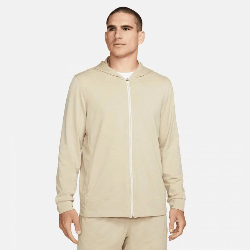 Pánská mikina Yoga Dri-FIT M CZ2217-073 béžová - Nike - Pro muže pro muže mikiny