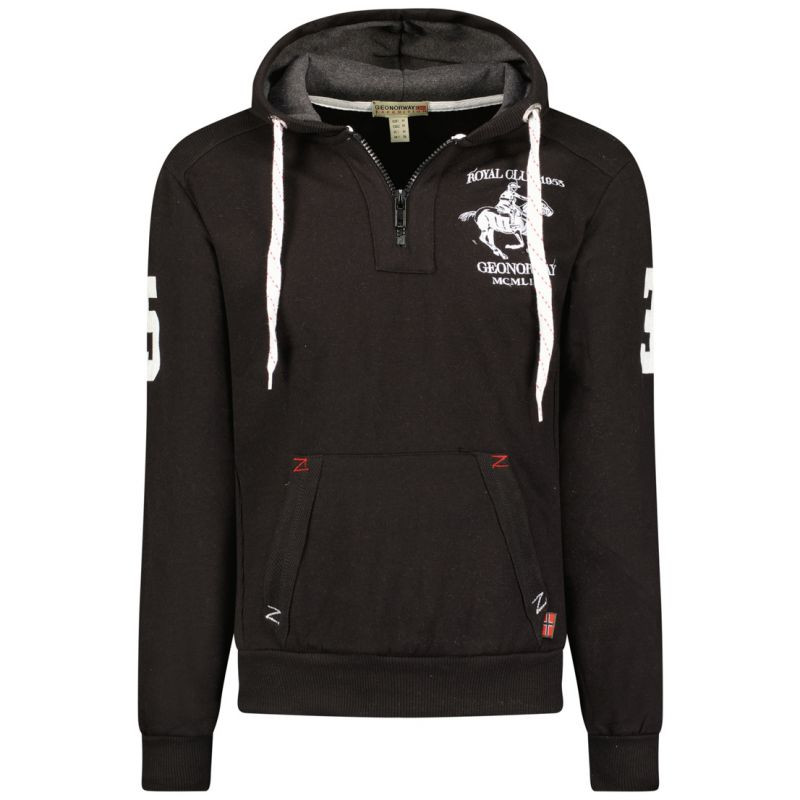 Geographical Norway Folton EO 100 M WW4783H/GNO-Černá mikina - Pro muže pro muže mikiny