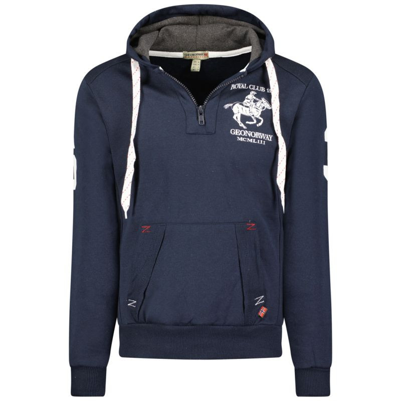 Geographical Norway Folton EO 100 M WW4783H/GNO-Navy mikina - Pro muže pro muže mikiny