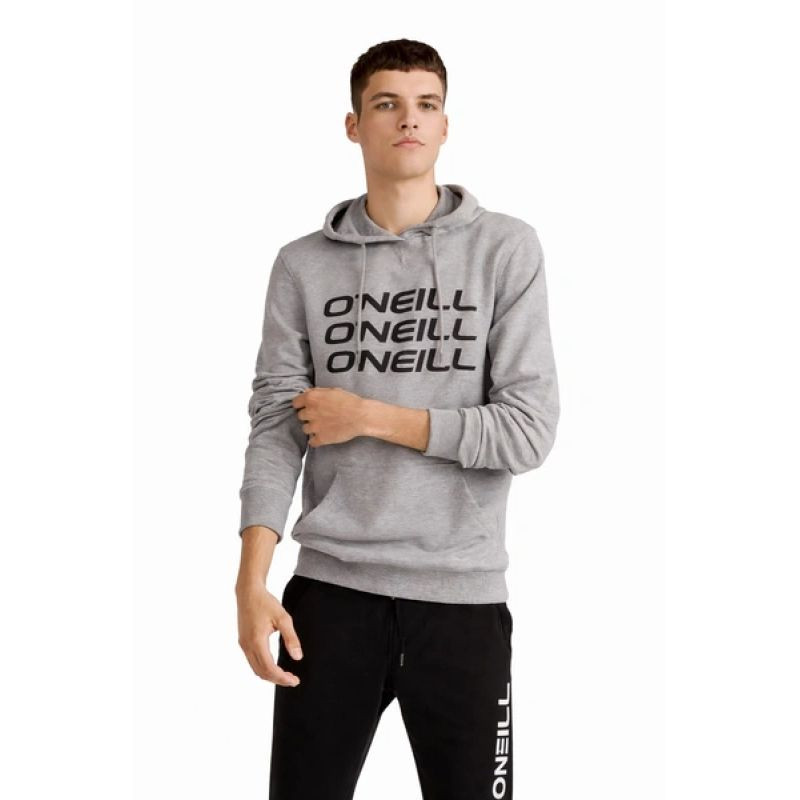 O´neill sports klokaní mikina s kapucí pánská Triple grey fashion pánské