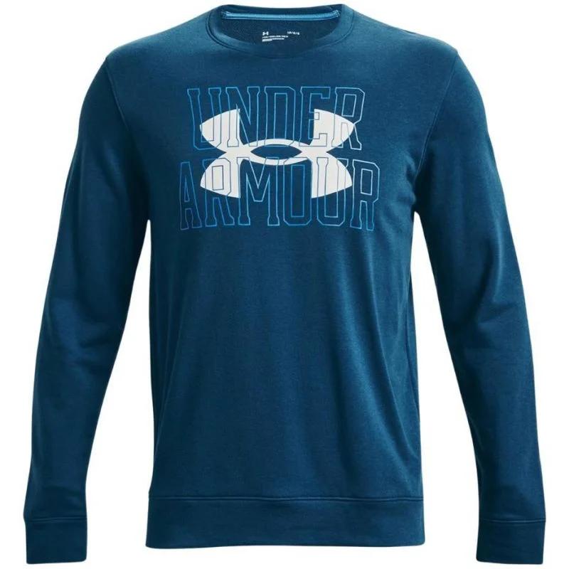 Pánské tričko UA Rival Terry Logo Crew M 1370391 458 - Under Armour - Pro muže pro muže mikiny