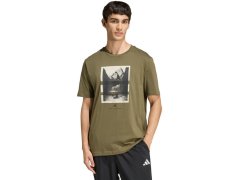 Pánské tričko adidas Outdoor Kayaking Graphic v olivové barvě KB2540