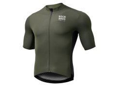 Cyklistický dres Rockbros 15220004002 ROAD TO SKY, pánský, s&nbsp;krátkým rukávem, velikost S – zelený