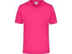 Daiber JN 736 Pánské sportovní tričko s výstřihem do V 02.0736 pink