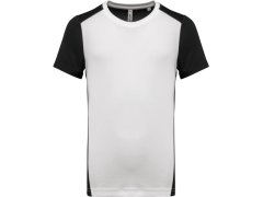 Kariban ProAct PA 4014 Pánské kontrastní sportovní tričko 20.4014 white/black