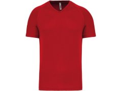 Kariban ProAct PA 476 Pánské sportovní tričko s výstřihem do V 20.P476 red