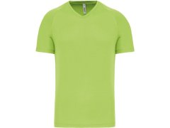 Kariban ProAct PA 476 Pánské sportovní tričko s výstřihem do V 20.P476 lime
