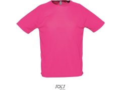 SOL´S Sporty Pánské raglánové sportovní tričko 25.1939 neon pink