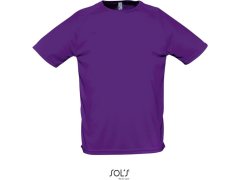 SOL´S Sporty Pánské raglánové sportovní tričko 25.1939 dark purple