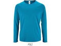 SOL´S Sporty LSL Men Pánské sportovní tričko s dlouhým rukávem 25.2071 aqua
