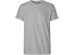 Neutral O 60012 Pánské bio tričko s&nbsp;ohrnutými rukávy 77.6012 sport grey