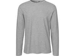 Neutral O 61050 Pánské tričko s&nbsp;dlouhým rukávem 77.6150 sport grey