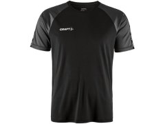 Craft Teamwear Squad Go Contrast Jersey M Pánské kontrastní sportovní tričko 82.2725 black/granite