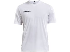 Craft Teamwear Squad Go Jersey Solid M Pánské sportovní tričko s výstřihem do V 82.5560 white