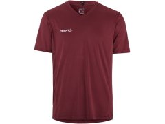 Craft Teamwear Squad Go Jersey Solid M Pánské sportovní tričko s výstřihem do V 82.5560 maroon