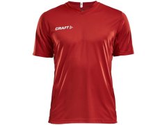 Craft Teamwear Squad Go Jersey Solid M Pánské sportovní tričko s výstřihem do V 82.5560 bright red