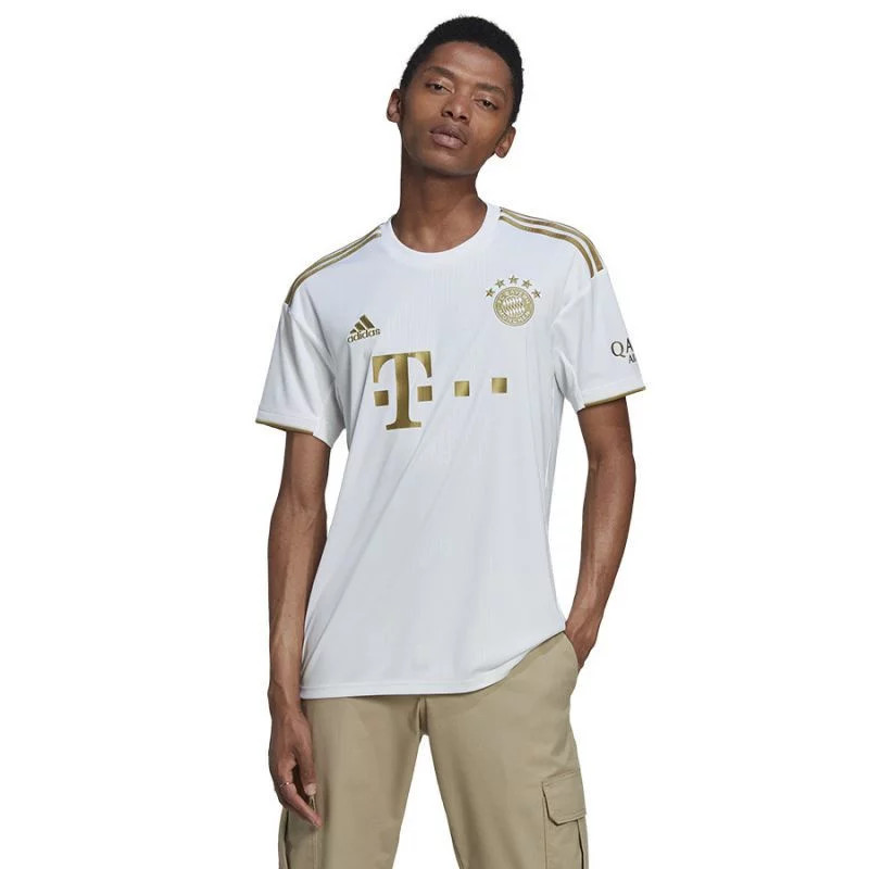 Pánské tričko FC Bayern JSY M HI3886 Bílá se zlatou - Adidas - Pro muže pro muže trička, tílka, košile