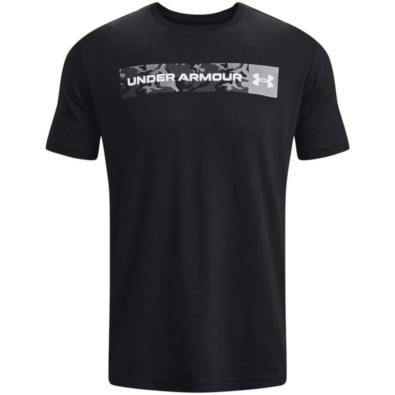 Tričko Under Armour Camo Chest Stripe SS M 1376830 001 pánské - Pro muže pro muže trička, tílka, košile