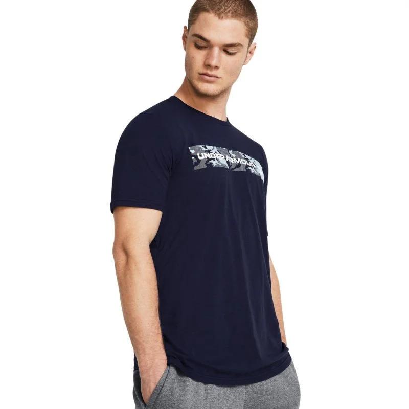 Under Armour Camo Chest Stripe T-shirt M 1376830 410 pánské - Pro muže pro muže trička, tílka, košile