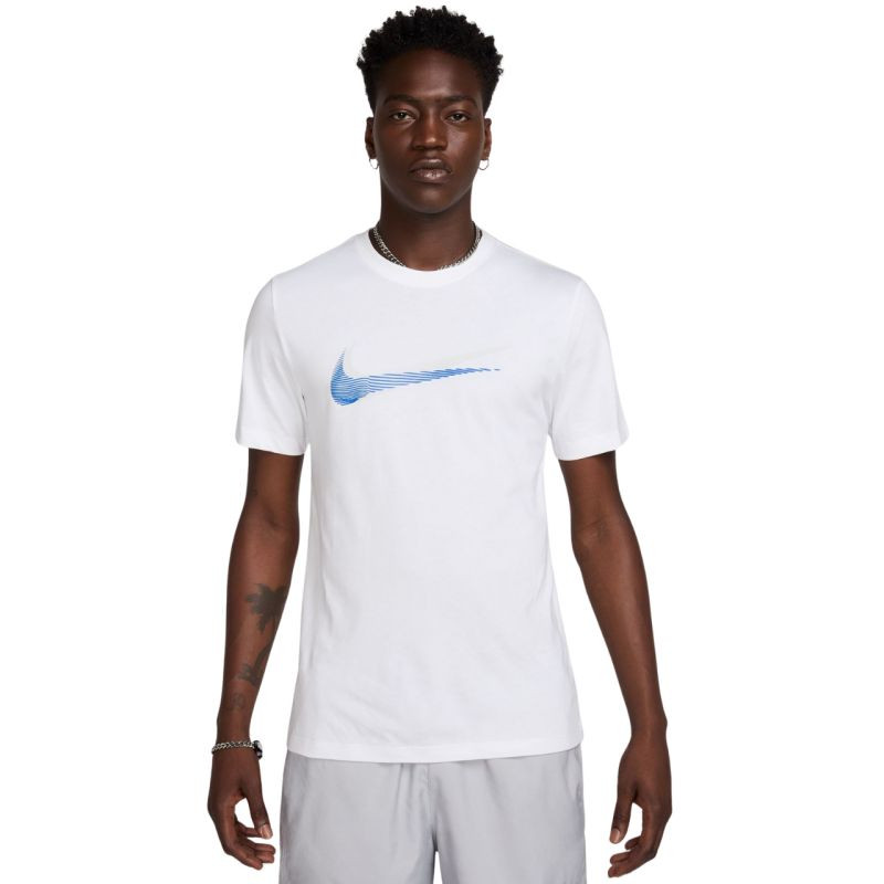 Pánské tričko Nike Sportswear, bílé, HQ8092, 100, pánské - Pro muže pro muže trička, tílka, košile