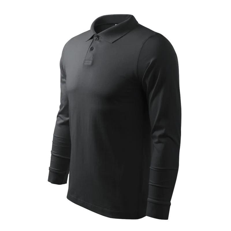 Malfini Single J. LS M MLI-21194 ebenově šedá polokošile