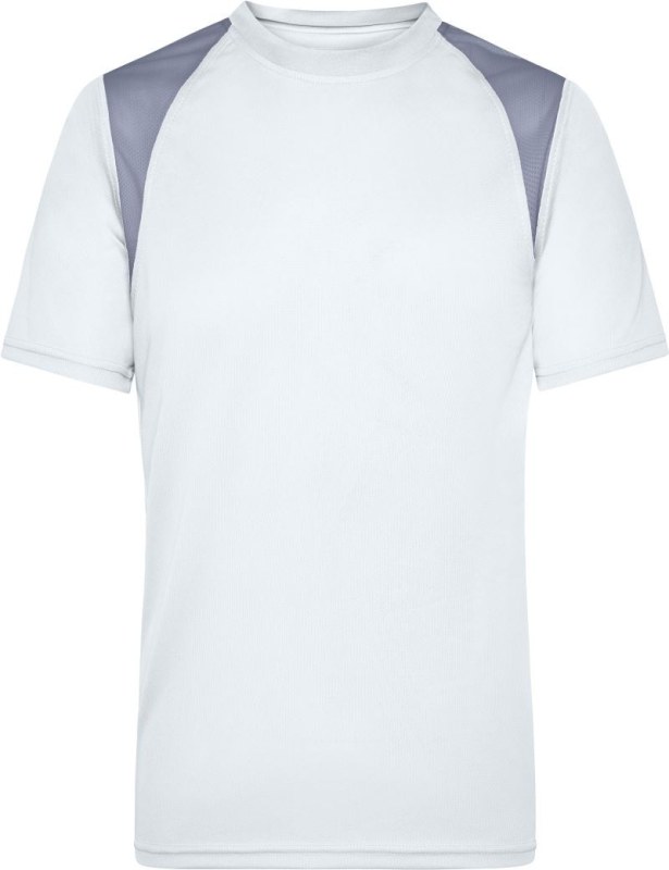 Daiber JN 397 Pánské běžecké tričko 02.0397 white/silver - Pro muže pro muže trička, tílka, košile