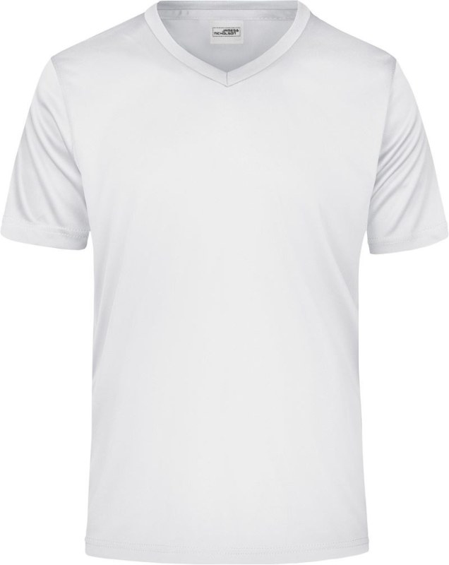 Daiber JN 736 Pánské sportovní tričko s výstřihem do V 02.0736 white