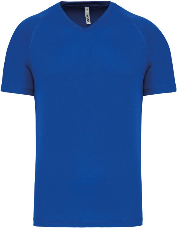 Kariban ProAct PA 476 Pánské sportovní tričko s&nbsp;výstřihem do V 20.P476 sporty royal blue - Pro muže pro muže trička, tílka, košile