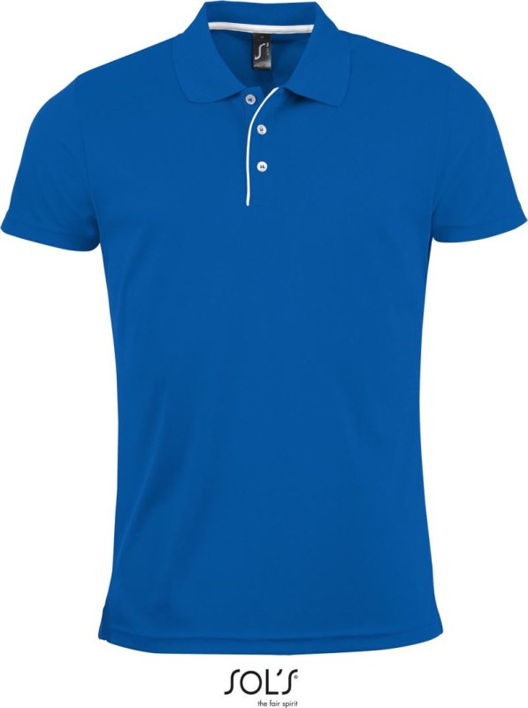 SOL´S Performer Men Pánské piqué sportovní polo 25.1199 royal blue - Pro muže pro muže trička, tílka, košile