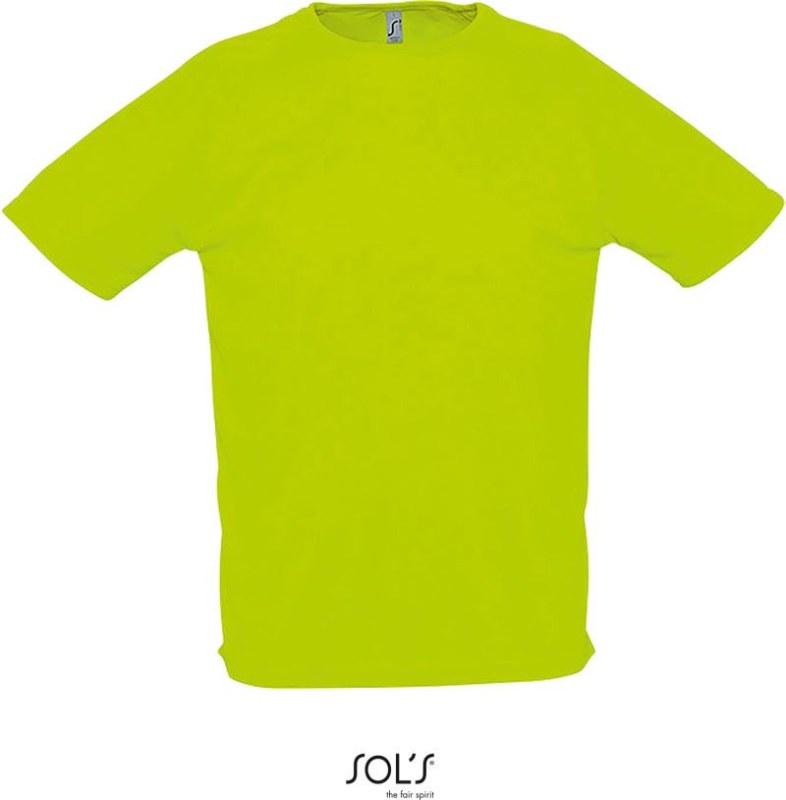 SOL´S Sporty Pánské raglánové sportovní tričko 25.1939 neon green