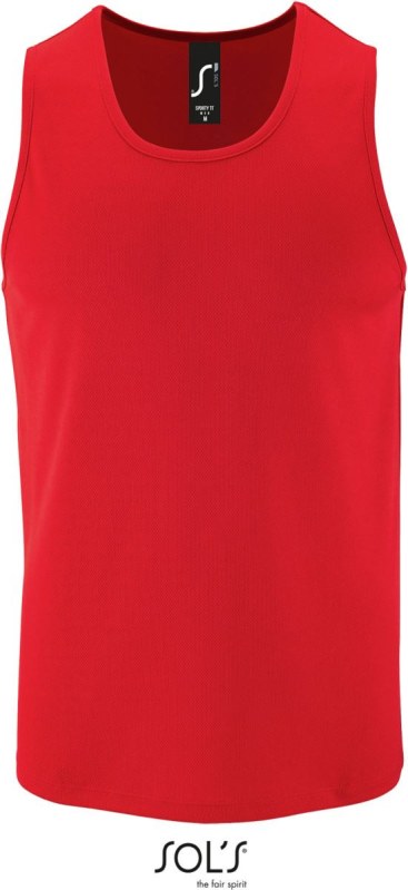SOL´S Sporty TT Men Pánské sportovní tílko 25.2073 red - Pro muže pro muže trička, tílka, košile