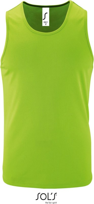 SOL´S Sporty TT Men Pánské sportovní tílko 25.2073 neon green - Pro muže pro muže trička, tílka, košile