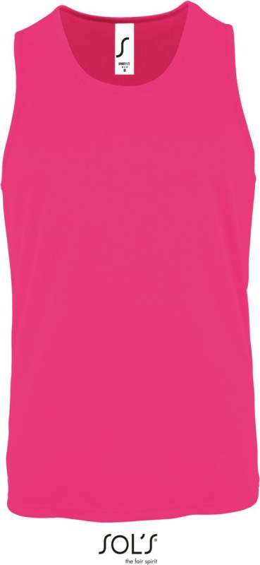 SOL´S Sporty TT Men Pánské sportovní tílko 25.2073 neon pink