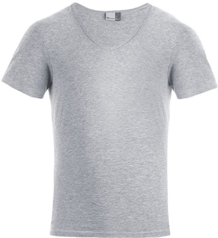 Promodoro 3082 Pánské tričko "Slim Fit" s&nbsp;výstřihem do V 40.3082 sports grey - Pro muže pro muže trička, tílka, košile