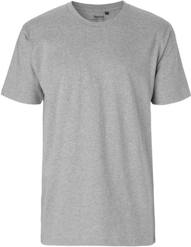 Neutral O 60001 Pánské tričko z&nbsp;těžké bio bavlny 77.6001 sport grey - Pro muže pro muže trička, tílka, košile