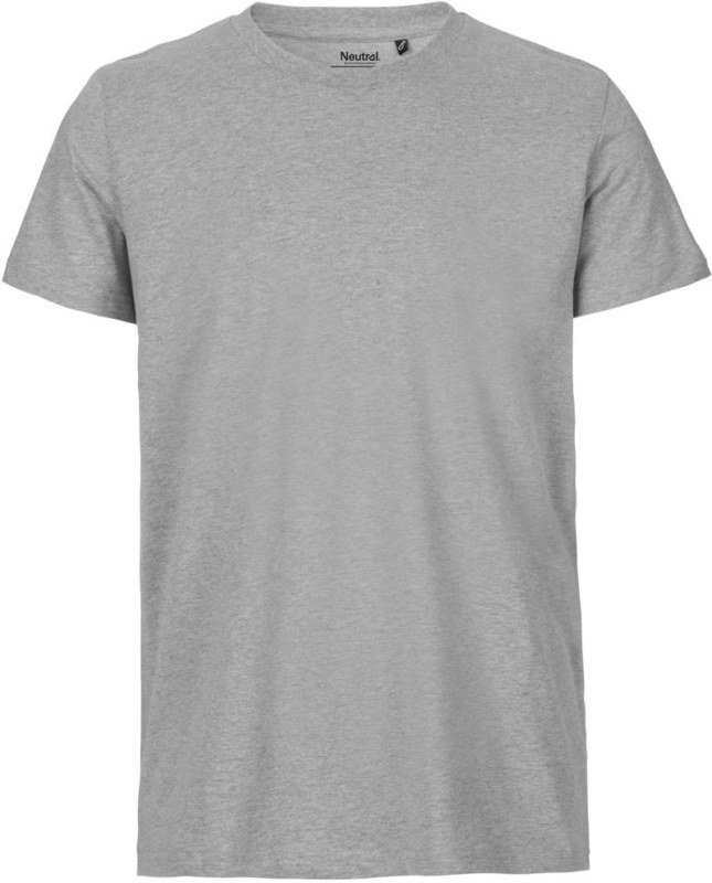 Neutral O 61001 Pánské tričko z bio bavlny 77.6101 sport grey